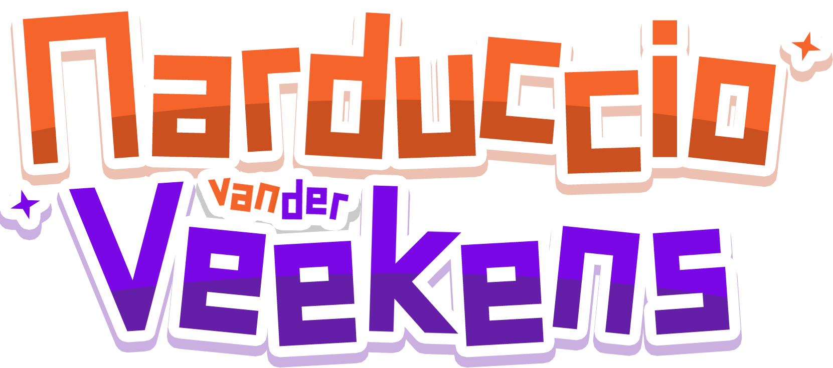 Stylized text displaying 'Narduccio van der Veekens